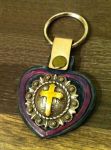 Gold Cross Gothic Key Fob